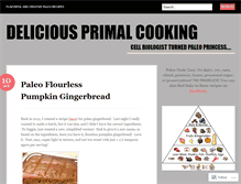 Tablet Screenshot of deliciousprimalcooking.com